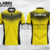 Mẫu áo bida nam CLB Thanh Hóa màu vàng thiết kế BA57
