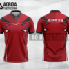 Mẫu quần áo bi a CLB Đại học Ngoại ngữ màu đỏ đô thiết kế BA73