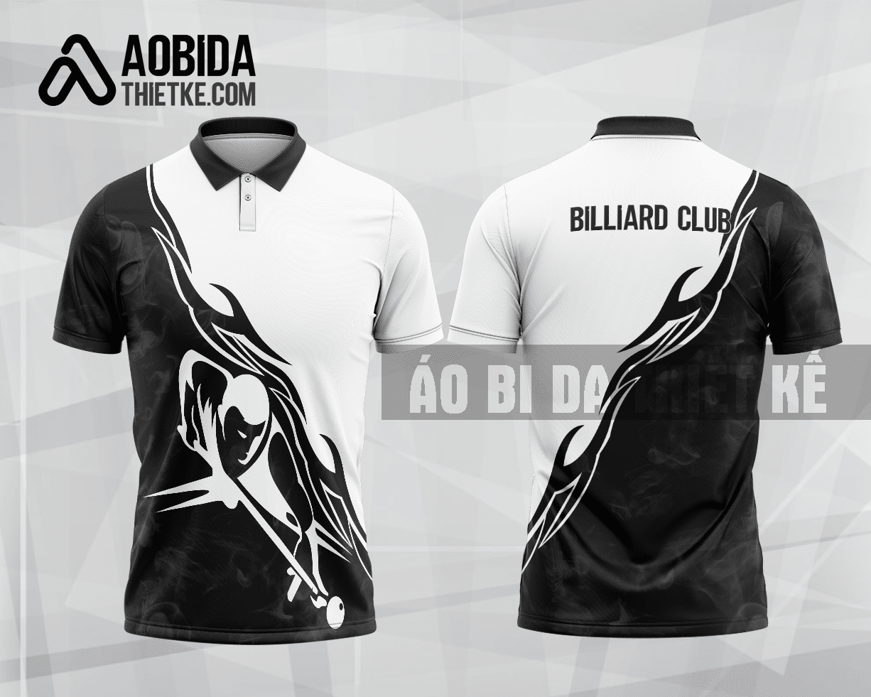 Mẫu trang phục thi đấu billiards CLB Trường Đại học Phương Đông màu đen thiết kế BA128