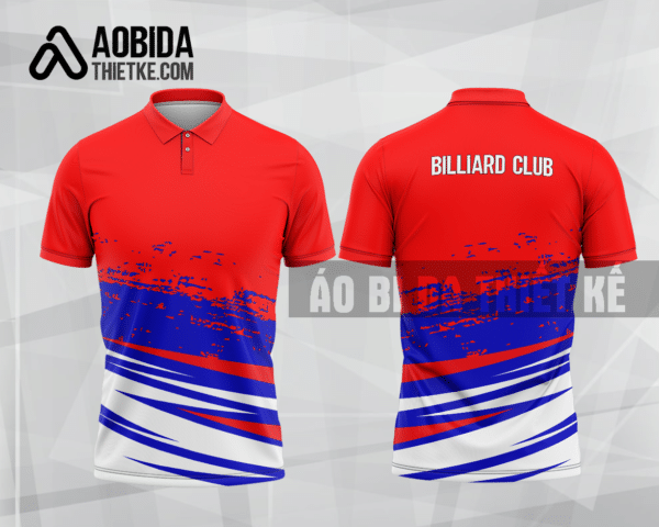 Mẫu áo đấu billiards CLB Can Lộc màu đỏ thiết kế giá rẻ BA268