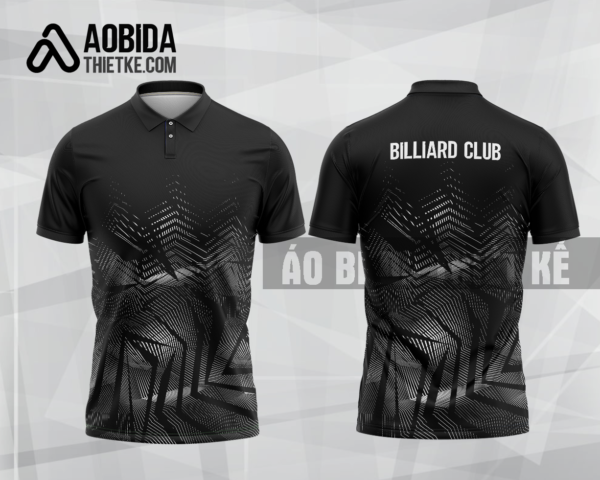 Mẫu áo đấu billiards CLB Đồng Hới màu đen thiết kế chất lượng BA362